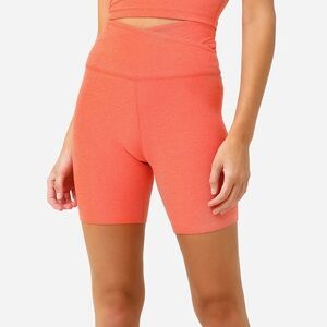 Beyond Yoga Orange High Waist Shorts